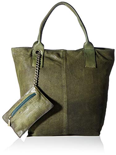 THINK! Damen Ledertasche Shopper, 7000 Oliv, 1 von Think!