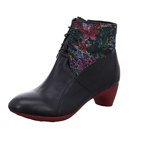 Think Damen NIAH_181156 Kurzschaft Stiefel, Schwarz (Sz/Multi 03), 38.5 EU von Think!