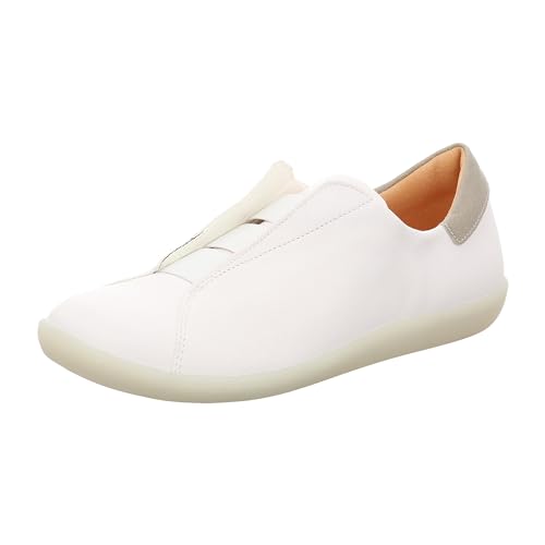 Think Damen Nature chromfrei gegerbte nachhaltige Wechselfußbett Sneaker, Bianco/Kombi 1000, 39 EU von Think!