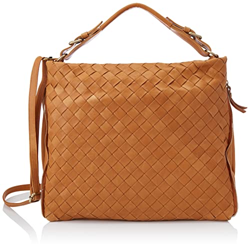 Think! Damen Schultertasche Echtleder 3 000601, 3000 Cognac, Einheitsgröße EU von Think!