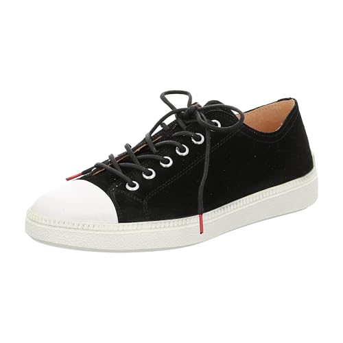 Think! Damen TURNA chromfrei gegerbte nachhaltige Halbschuhe, SCHWARZ/KOMBI 0010 von Think!