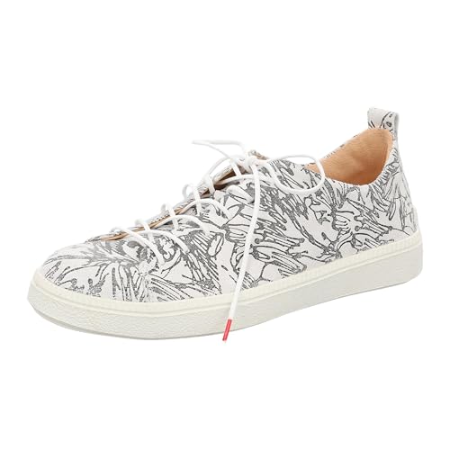 Think Damen TURNA nachhaltige Wechselfußbett Sneaker, Bianco/Kombi 1070, 38.5 EU von Think!