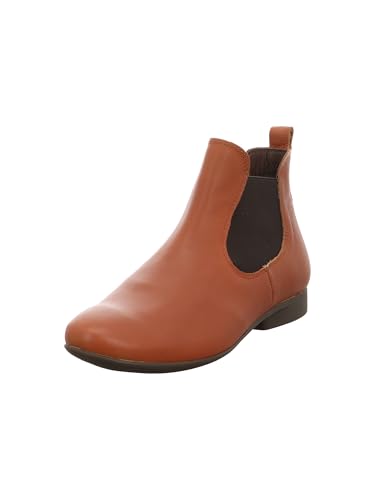 Think GUAD2 Damen chromfrei gegerbte nachhaltige Chelsea Boot Stiefelette, Cognac 3180, 37 EU von Think!