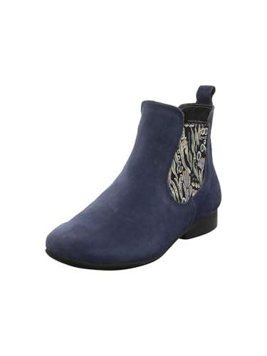Think GUAD2 Damen chromfrei gegerbte nachhaltige Chelsea Boot Stiefelette, Notte 8160, 39 EU von Think!