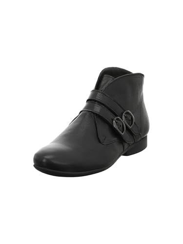 Think GUAD2 Damen chromfrei gegerbte nachhaltige Stiefelette, SCHWARZ 0000, 40.5 EU von Think!