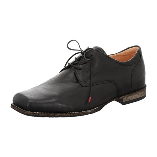 Think! Herren Guru chroomvrij gelooid duurzaam Schn rhalbschuhe, 0010 Schwarz, 43 EU von Think!