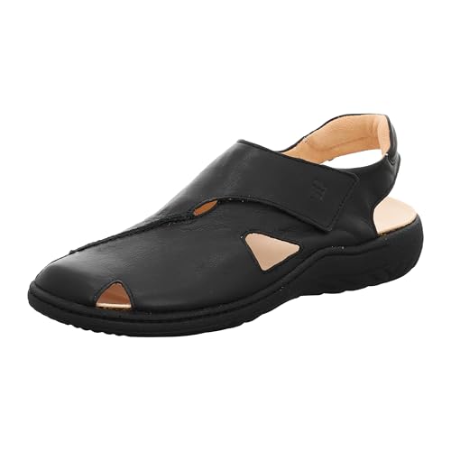 Think! Herren CHANGE chromfrei gegerbte nachhaltige Sandale, SCHWARZ 0010 von Think!