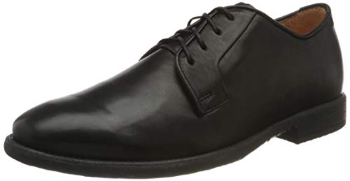 Think! Herren Civita, Nachhaltige, Leder gefütterte Schnürhalbschuhe, Schwarz 0000 Schwarz, 40 EU von Think!