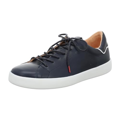 Think Herren JOEKING chromfrei gegerbte nachhaltige Wechselfußbett Sneaker, Navy/Kombi 8010, 42 EU von Think!