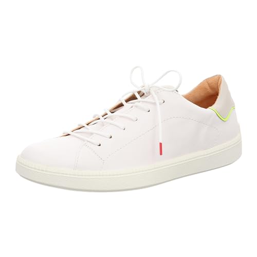 Think Herren TURNA chromfrei gegerbte nachhaltige Wechselfußbett Sneaker, Bianco/Kombi 1020, 44 EU von Think!