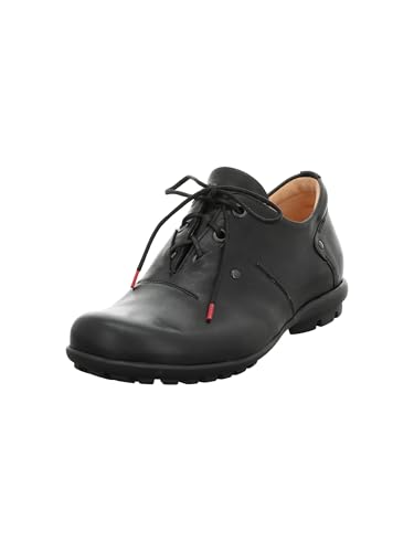 Think! Herren KONG chromfrei gegerbte nachhaltige Halbschuhe, SCHWARZ 0000 von Think!