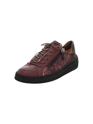 Think Kumi Damen chromfrei gegerbte nachhaltige Sneaker, Prugna/Kombi 5000, 37.5 EU von Think
