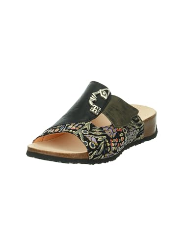 Think Mizzi Damen chromfrei gegerbte nachhaltige Pantolette, Multicolour/Kombi 9230, 42 EU von Think!