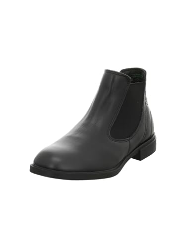 Think NINA Damen chromfrei gegerbte nachhaltige Chelsea Boot Stiefelette, SCHWARZ 0000, 39 EU von Think