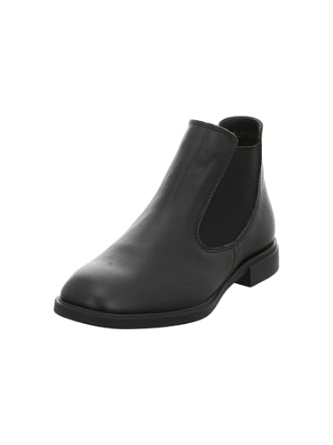 Think NINA Damen chromfrei gegerbte nachhaltige Chelsea Boot Stiefelette, SCHWARZ 0000, 41.5 EU von Think