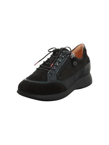 Think Nuvola Damen chromfrei gegerbte nachhaltige Sneaker, SCHWARZ/Kombi 0010, 41.5 EU Think Nuvola Damen chromfrei gegerbte nachhaltige Sneaker, SCHWARZ/Kombi 0010, 41.5 EU von Think!