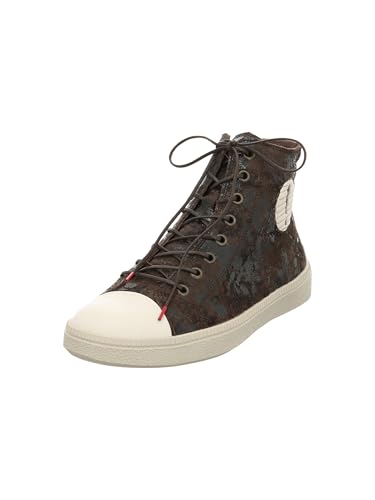 Think TURNA Damen chromfrei gegerbte nachhaltige Sneaker, Espresso/Kombi 3000, 40 EU von Think!