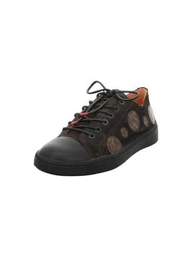Think TURNA Damen chromfrei gegerbte nachhaltige Sneaker, SCHWARZ/Kombi 0000, 41.5 EU von Think