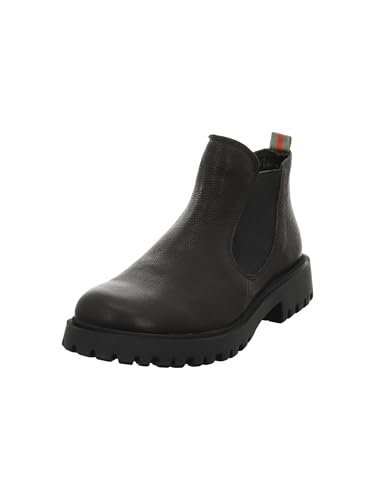 Think Trento Damen chromfrei gegerbte nachhaltige Chelsea Boot Stiefelette, SCHWARZ 0000, 39 EU von Think!