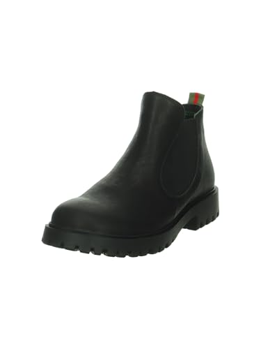 Think Trento Damen chromfrei gegerbte nachhaltige Chelsea Boot Stiefelette, SCHWARZ 0000, 41 EU von Think!