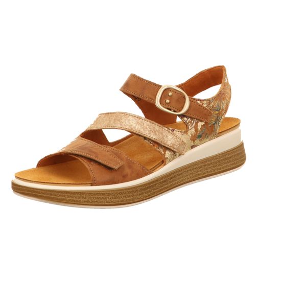 female Komfort Sandalen braun MEGGIE OAK/Kombi 38 von Think