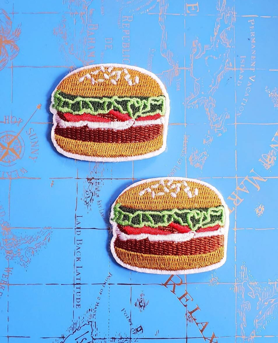 2 Stück Hamburger Gestickte Aufnäher von ThinkPatchCo