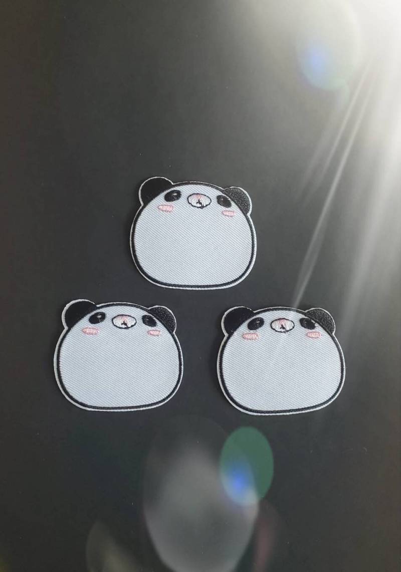 Niedlicher Fat Panda Aufnäher Zum Aufbügeln von ThinkPatchCo