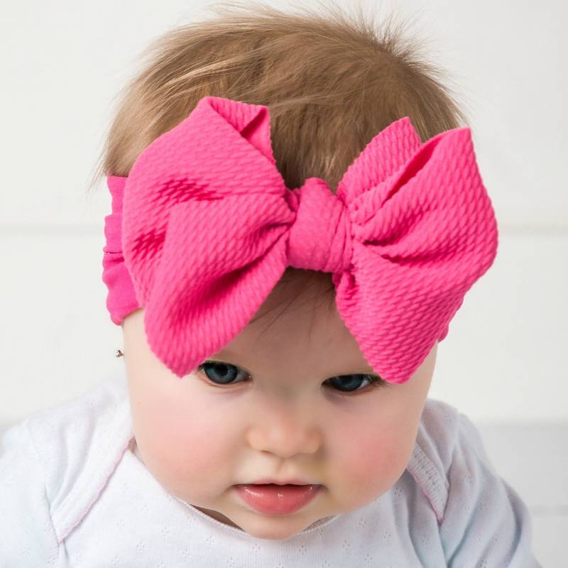 Big Bow Baby Stirnband, Girl Bögen, Neugeborenen Kopf Wraps, Kleinkind Headwrap, Baby-Dusche-Geschenk von ThinkPinkBows