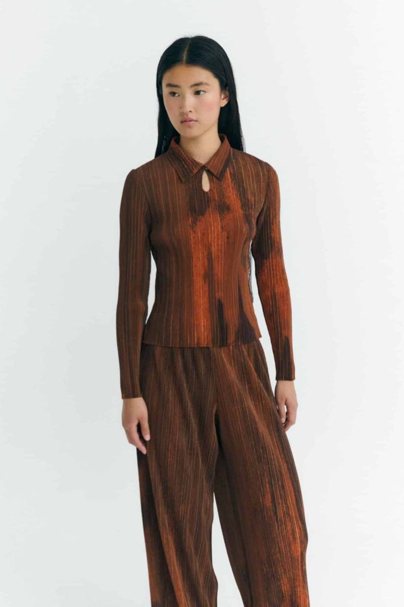 Bluse Agostina Ombre Orange von Thinking MU