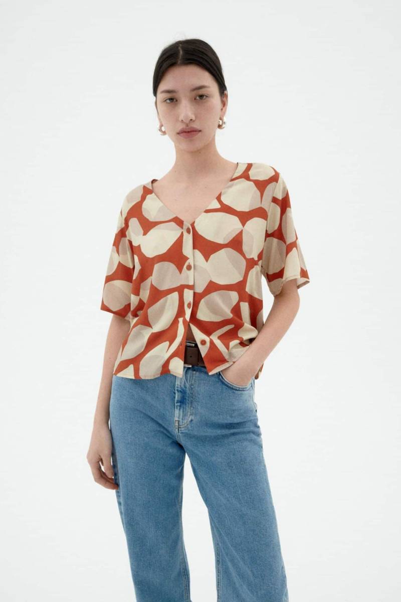 Bluse Libelula Leaf von Thinking MU
