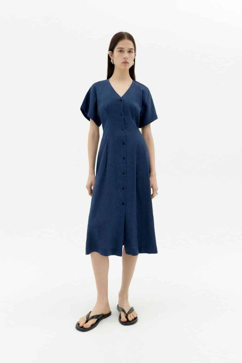 Kleid Laura Hanf Blau von Thinking MU