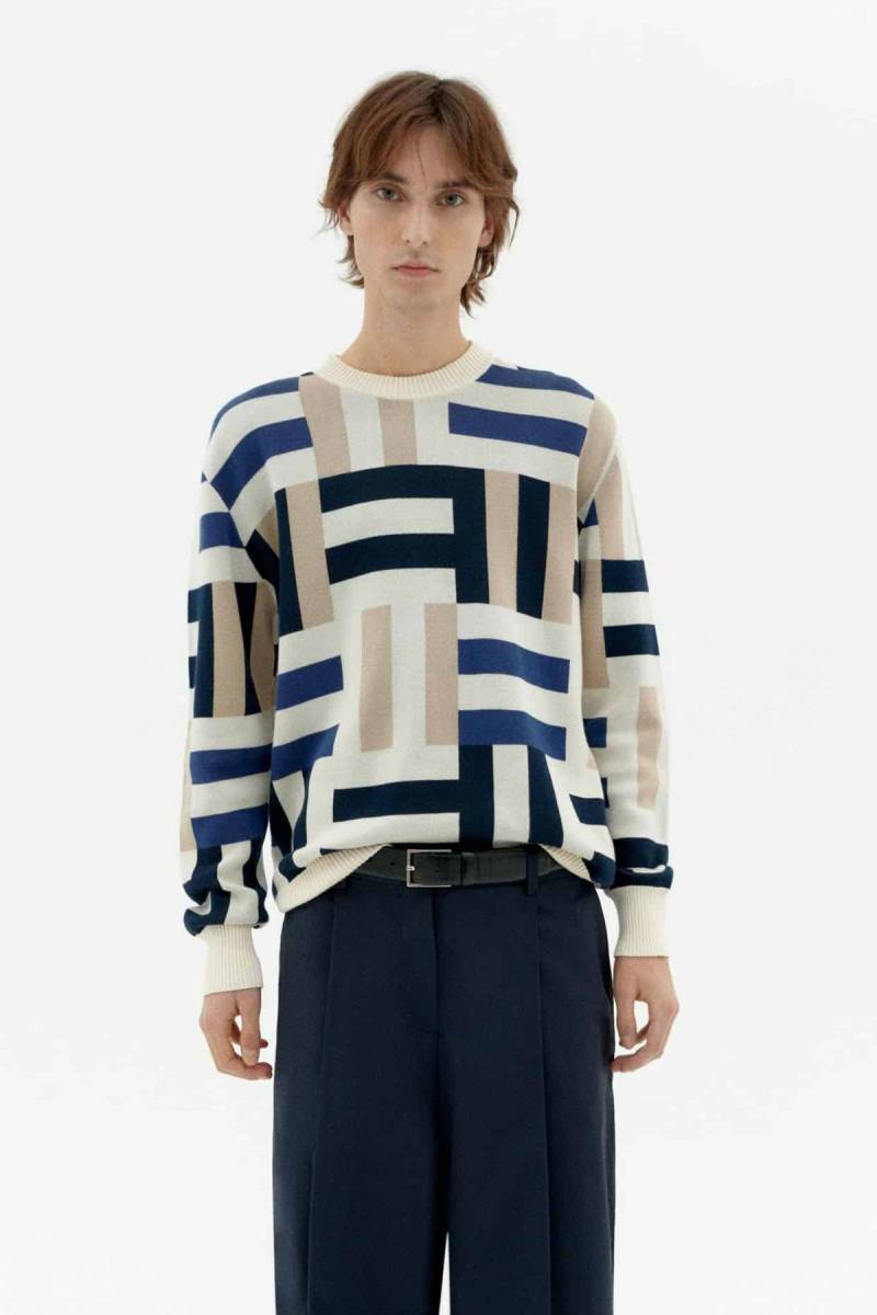 Strickpullover Khem Beige von Thinking MU