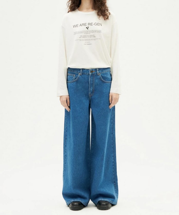 Jeanshose Wide Leg Modell: Hedda von Thinking Mu