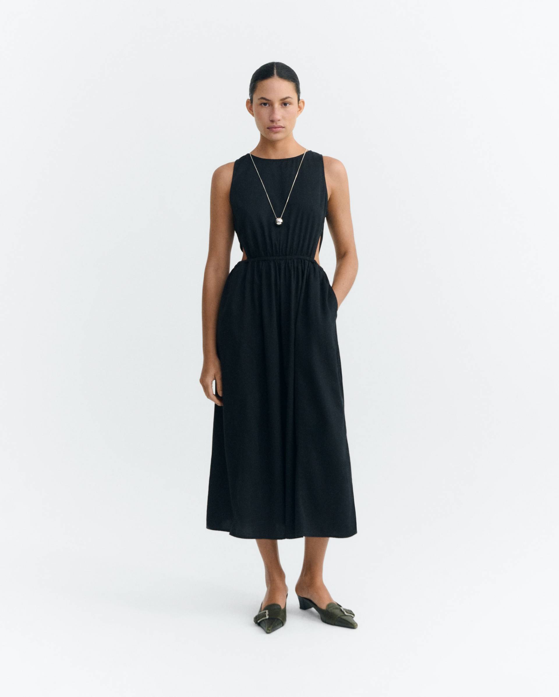 Kurzarm Midikleid Modell: Kin von Thinking Mu