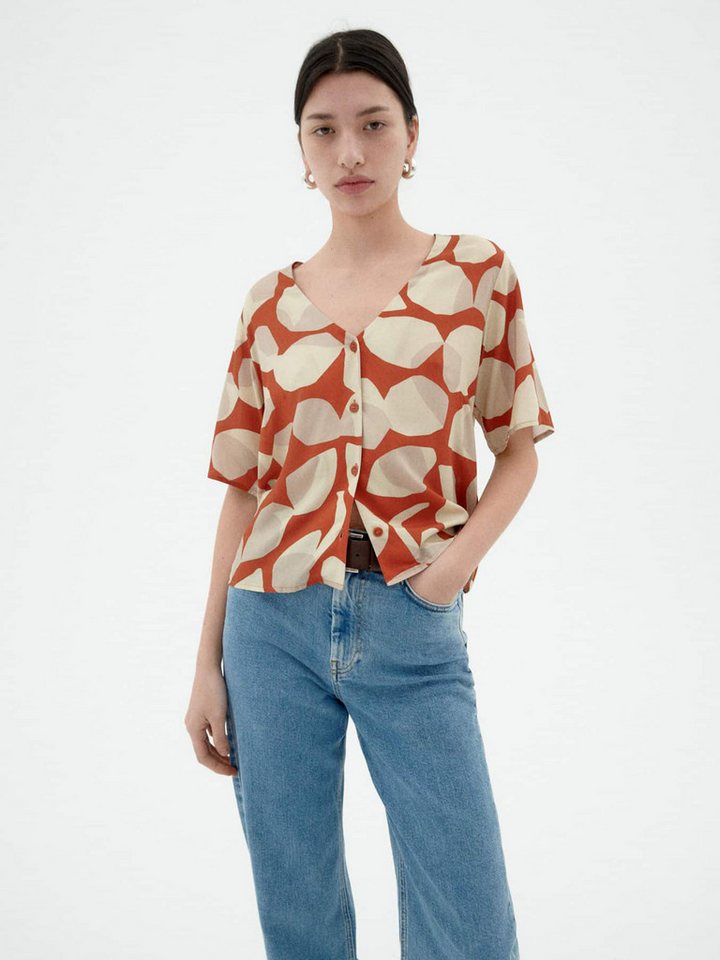 Thinking Mu Kurzarmbluse Libelula Blouse von Thinking Mu