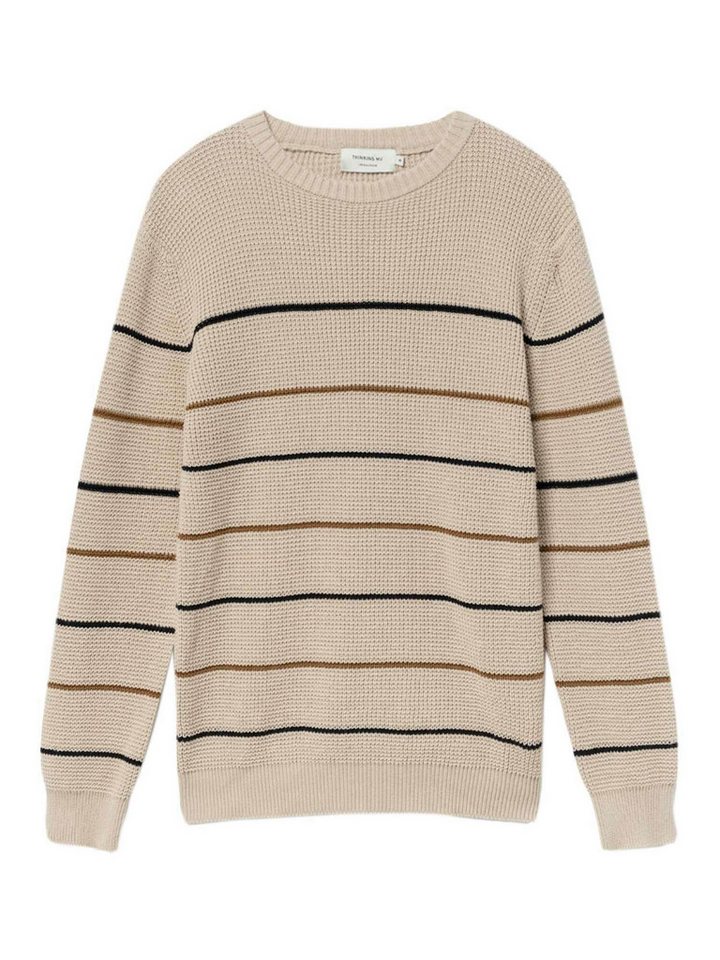 Thinking Mu Rundhalspullover Miki Knitted Sweater von Thinking Mu