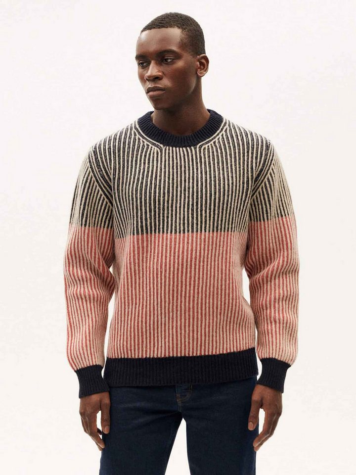 Thinking Mu Strickpullover Stripes Guiu Knitted Sweater von Thinking Mu