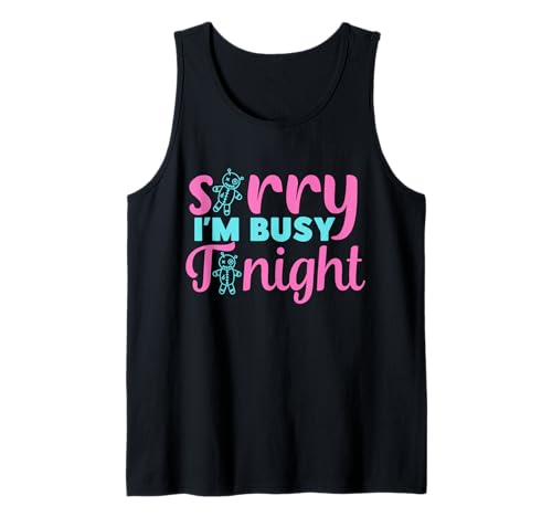 Sorry I'm Busy Tonight Voodoo-Puppenshirt Damen Herren Halloween Tank Top von Thinking of You Voodoo Doll Shirt Tshirt Apparel