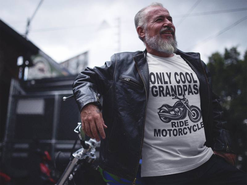 Cooles Opa Motorrad Shirt. Geschenk Für Ihn. Biker T-Shirts. Zum Vatertag. Geschenke. Motorradfahren Shirts von ThinkingOutLoudTees