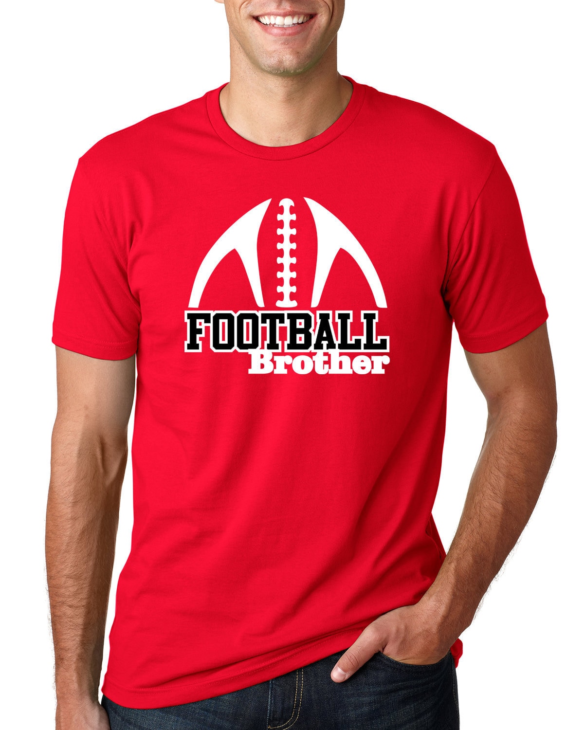 Fussball Bruder Unisex Shirt. Bruder. Fußball Fan Shirts. Geschenk Für Ihn. Fußball-Verkleidung. Jugend Spirit von ThinkingOutLoudTees