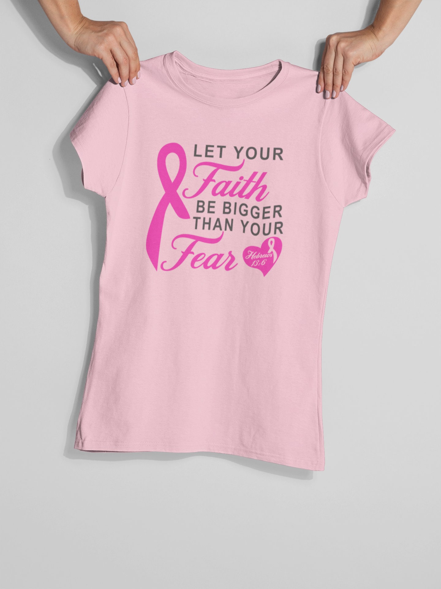 Glaube Größer Als Angst Shirt, Brustkrebs Bewusstsein Oktober Pink Ribbon Unterstützung Überlebender, Weg Glaube Größer Als Angst Shirt, Brustkrebs Bewusstsein Oktober Pink Ribbon Unterstützung Überlebender, Weg von ThinkingOutLoudTees