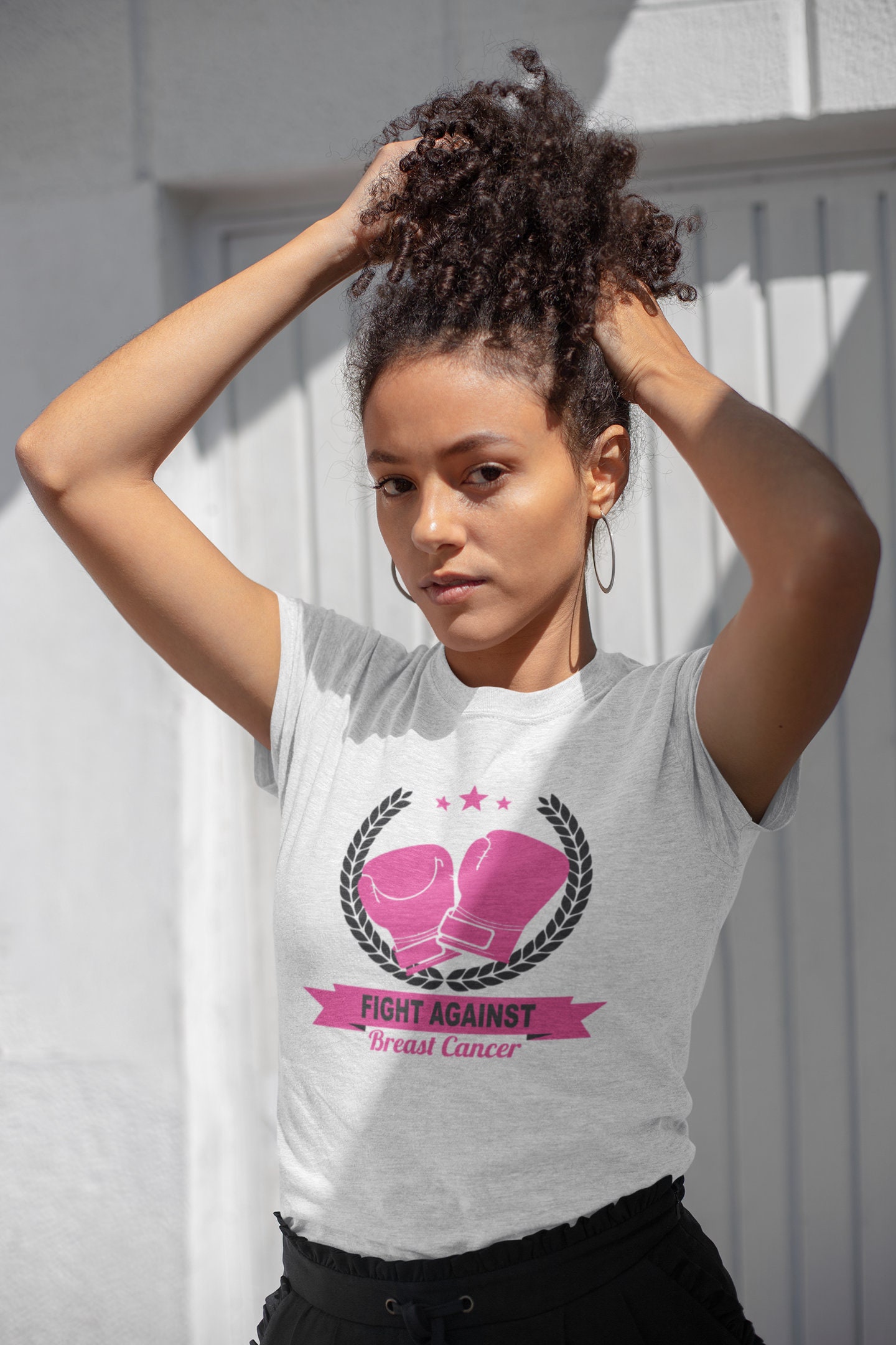 Kampf Gegen Brustkrebs Bewusstsein Shirt, Überlebende T-Shirt, Oktober Pink Ribbon Unterstützung Überlebende, Frauen T-Shirt von ThinkingOutLoudTees