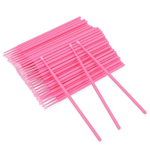 100 Pcs Micro Applicator Brushes Disposable Eyelash Extensions Micro Brushes Mascara Stäbe Brushes Microfiber Lash Wands Micro Eyelash Brushes Micro Makeup Brushes von Thinp