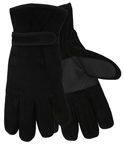 Thinsulate Herren Handschuhe aus dickem Fleece, 40 g, Isolierung und PVC-Handflächengriffe, Größe L/XL von Thinsulate