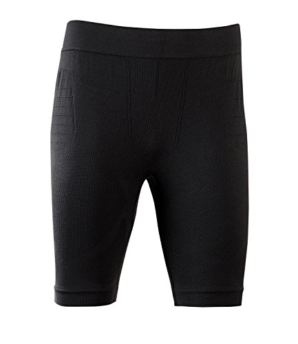 Bequeme Herren Schlaf-Hose KURZ | SleepPants AVIOR | Seamless – ohne störende Nähte, dreimal weicher als Baumwolle | Thermoregulierende und atmungsaktive Funktions-Nachtwäsche (SCHWARZ, S) von Third of Life