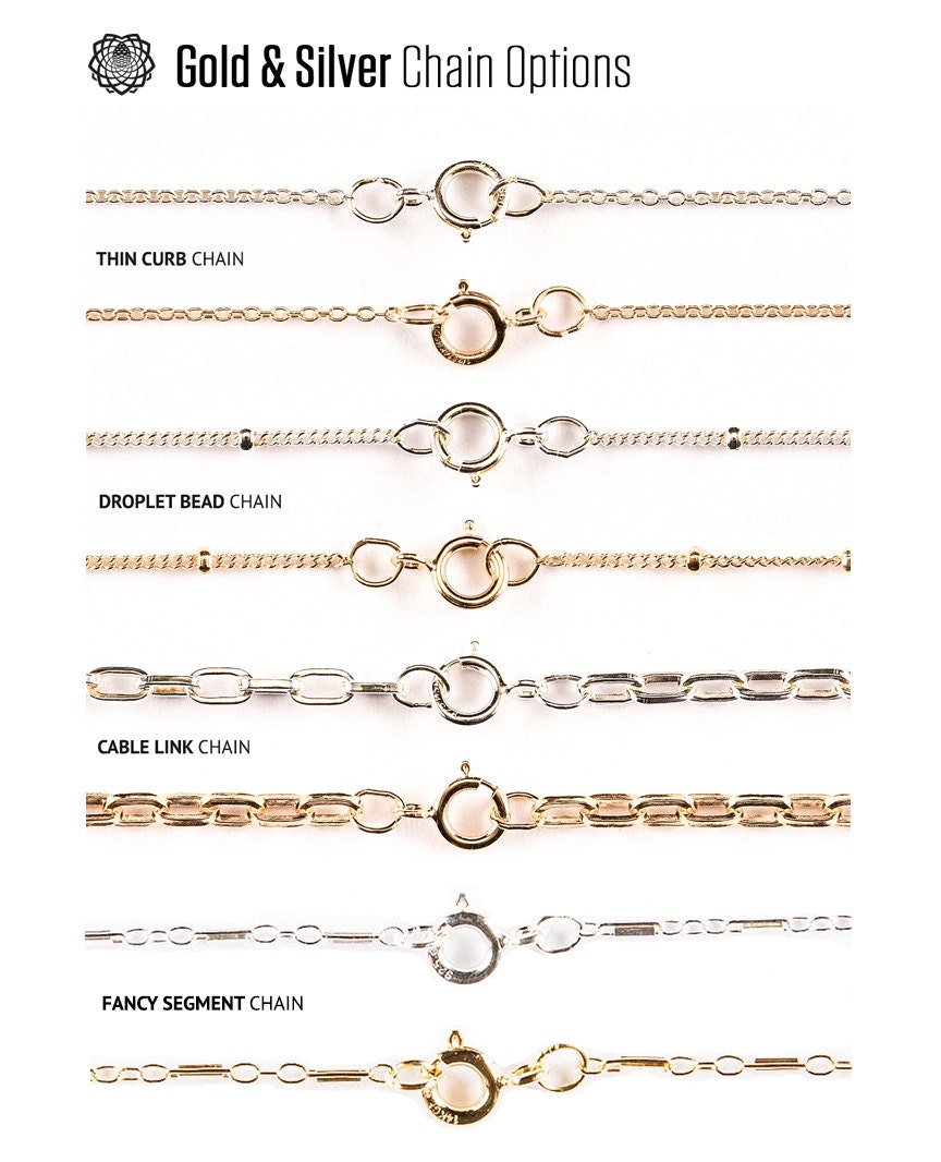 sterling Silber & 14K Gold Fill Ketten sterling Silber & 14K Gold Fill Ketten von ThirdEyePineCones
