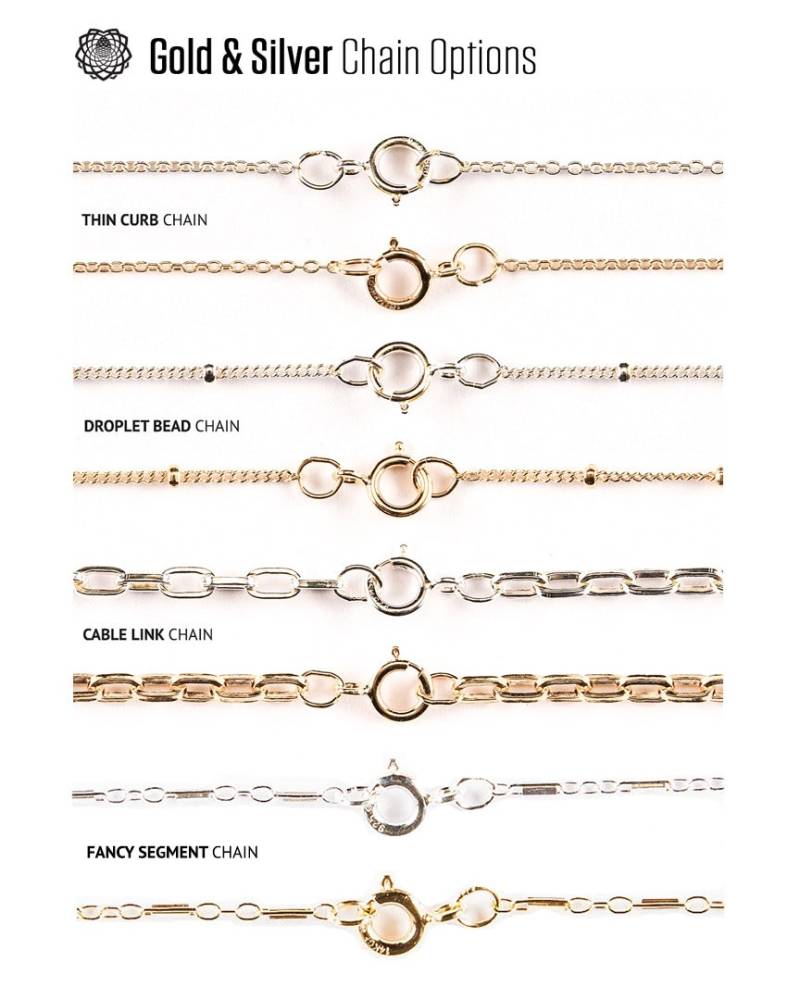 sterling Silber & 14K Gold Fill Ketten sterling Silber & 14K Gold Fill Ketten von ThirdEyePineCones