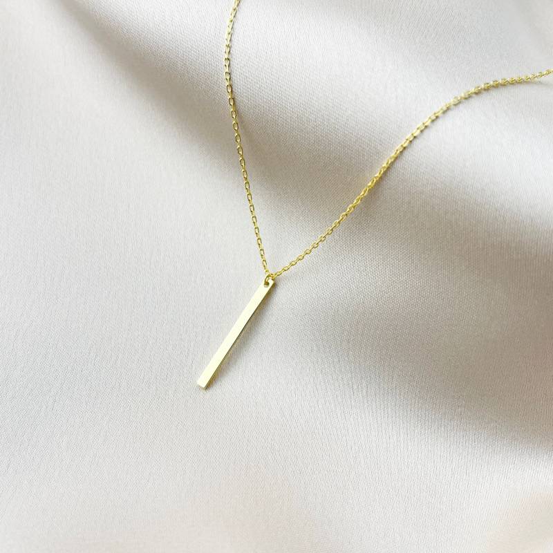 Lange Gold Bar Lariat Y Halskette Lange Layering Vertikale Lange Gold Bar Lariat Y Halskette Lange Layering Vertikale von ThirtyPercentJewelry