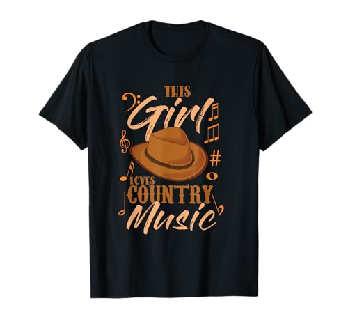 Lustig, dieses Mädchen liebt Country-Musik T-Shirt Lustig, dieses Mädchen liebt Country-Musik T-Shirt von Country Music Gifts and Cowboy Hat Designs