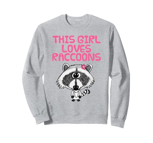 Dieses Mädchen liebt Waschbären Sweatshirt Dieses Mädchen liebt Waschbären Sweatshirt von This Girl Loves Raccoons By DoodleRob